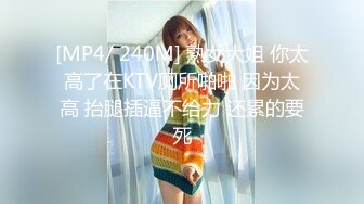 [MP4/ 240M] 熟女大姐 你太高了在KTV厕所啪啪 因为太高 抬腿插逼不给力 还累的要死