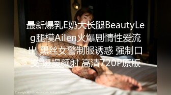 最新爆乳E奶大长腿BeautyLeg腿模Ailen火爆剧情性爱流出 黑丝女警制服诱惑 强制口交 爆操颜射 高清720P原版