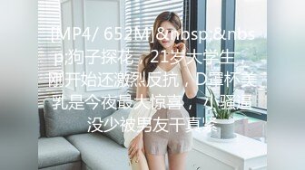 [MP4/ 652M]&nbsp;&nbsp;狗子探花，21岁大学生，刚开始还激烈反抗，D罩杯美乳是今夜最大惊喜， 小骚逼没少被男友干真紧